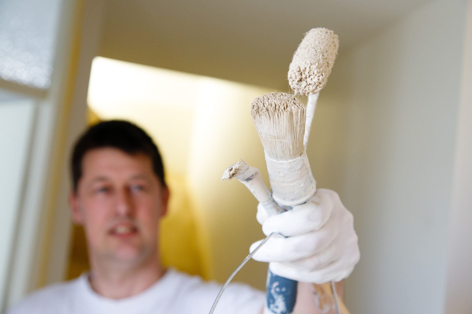 De vakman aan het - Schilder Aldert Klugkist