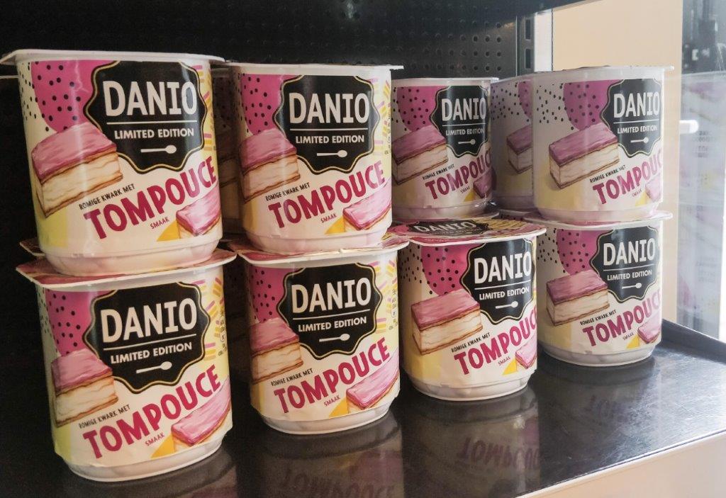 Nieuw van Danio: tompouce- en speculaaskwark!