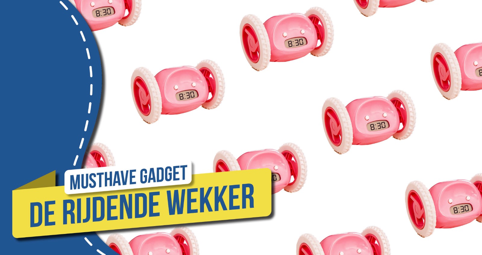 Moeite om je bed uit te komen? De rijdende wekker lost het voor je op!