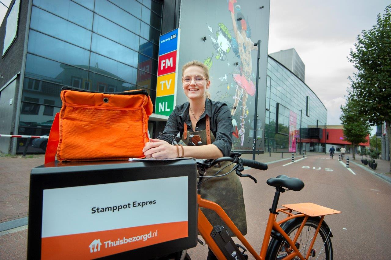 Thuisbezorgd ook gestart met eigen fietsbezorgers