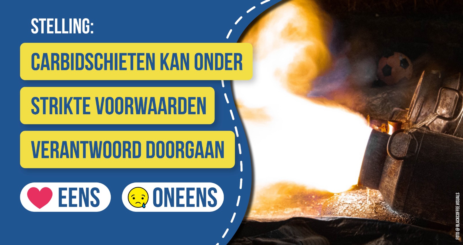 Stelling: Carbidschieten kan onder strikte voorwaarden verantwoord doorgaan