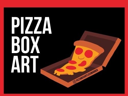 Verrast door kunstwerk bij jouw pizzabestelling
