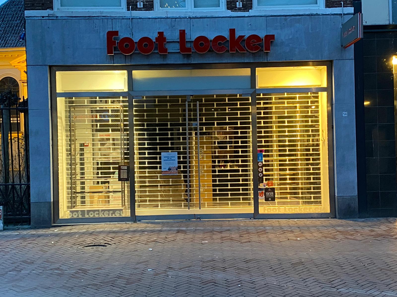 Foot Locker Leeuwarden aan Wirdumerdijk definitief gesloten