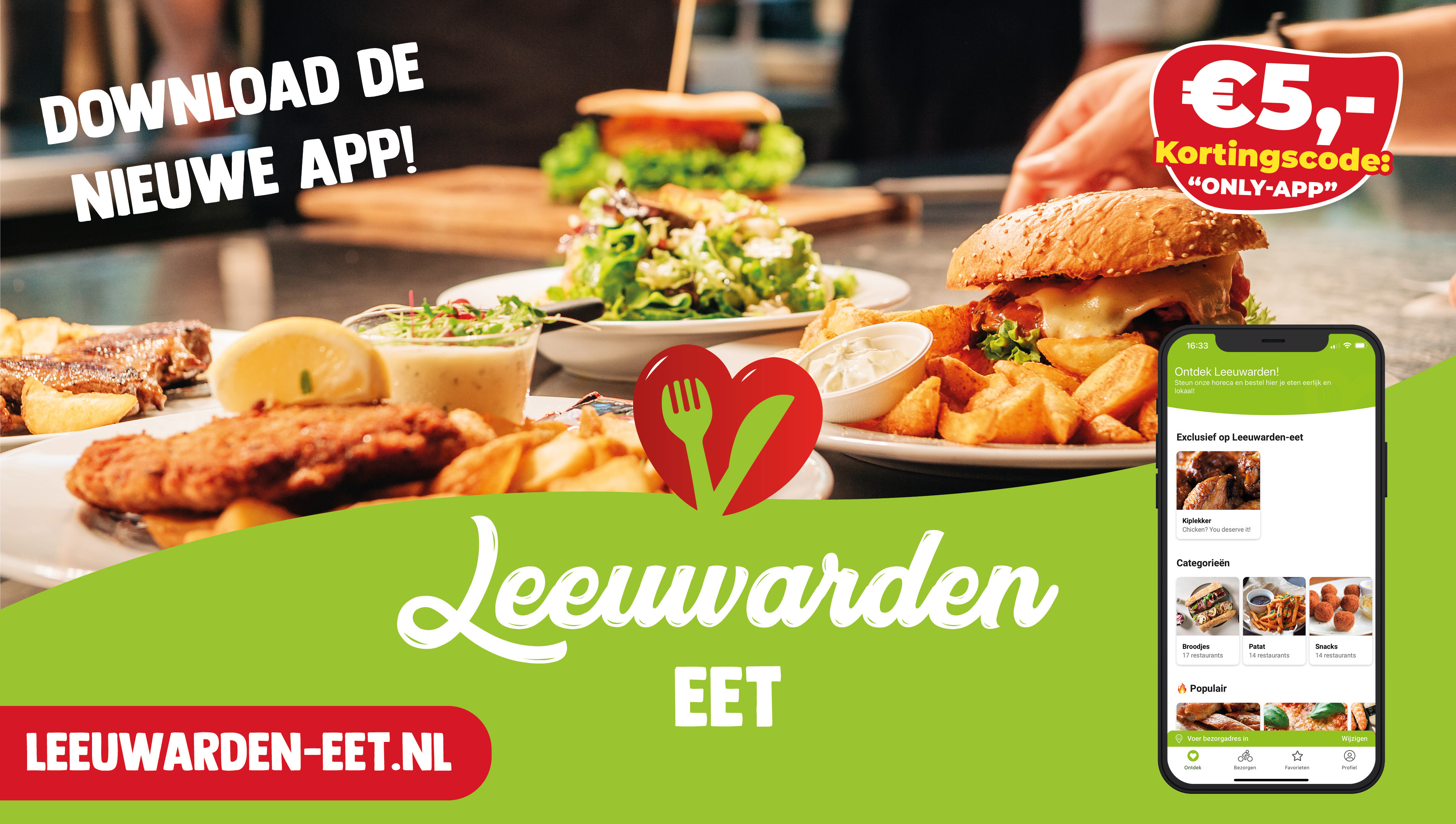 Bestelplatform Leeuwarden-eet.nl lanceert gloednieuwe app!