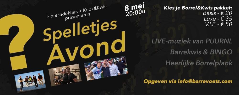Barrevoets organiseert een ouderwetse spelletjesavond