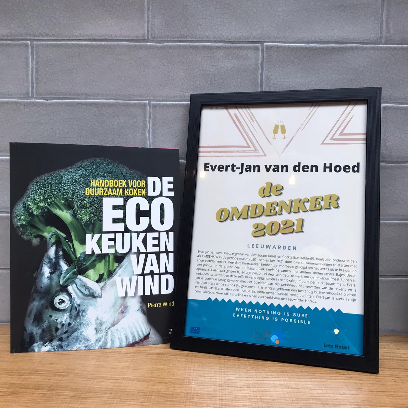 Evert-Jan van den Hoed ontvangt onderscheiding 'omdenker 2021'