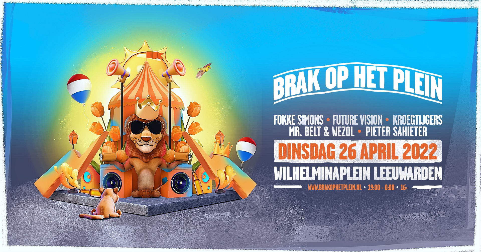 Laat zien dat je het feesten nog niet bent verleerd en kom naar Brak Op Het Plein!