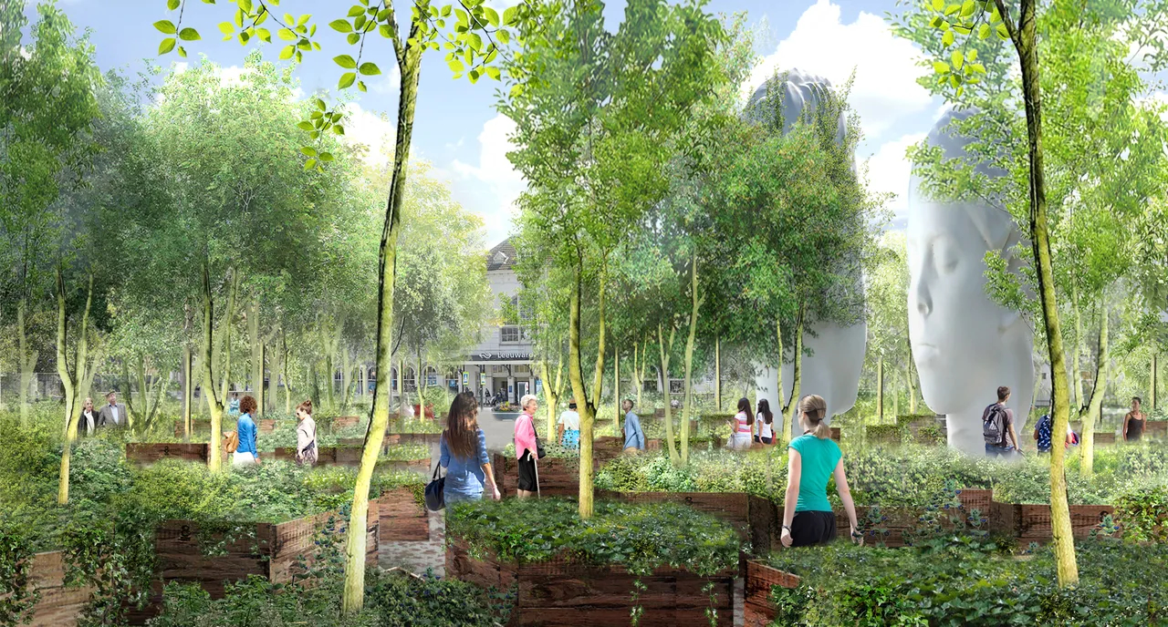 Vanaf dit weekend wandelt er een enórm bos door onze stad