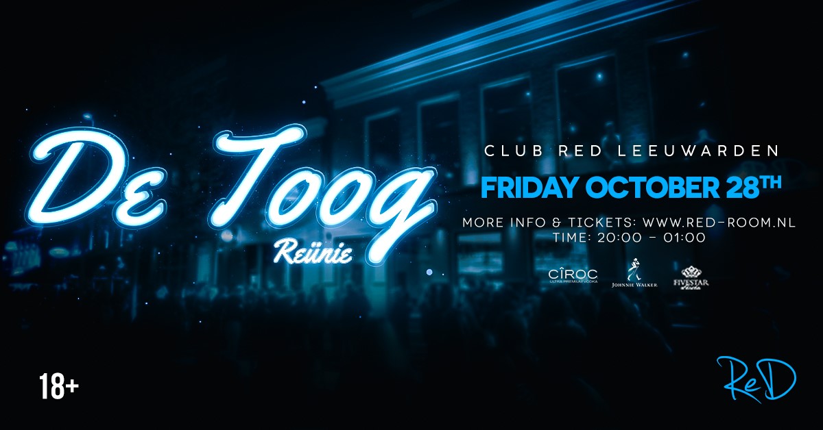 Spijbelcafé De Toog is 'terug' bij CLUB RED: koop nu je reünietickets!