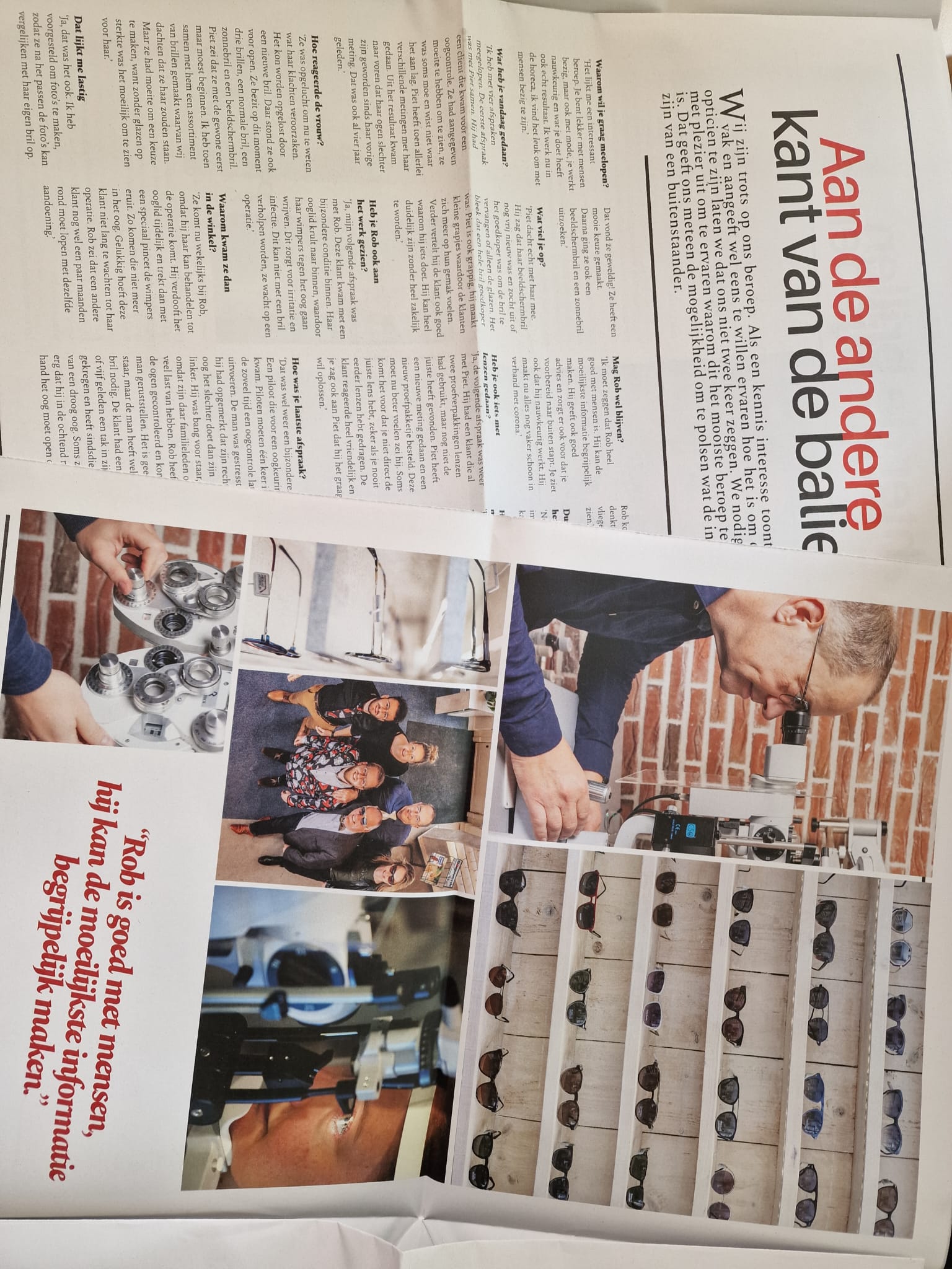 Miedema Brilmode en Oogzorg: aan de andere kant van de balie