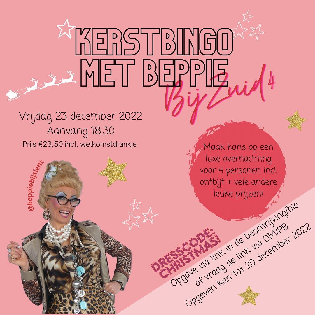 Doe je mee aan de kerstbingo van ZUID4 Food & Drinks?